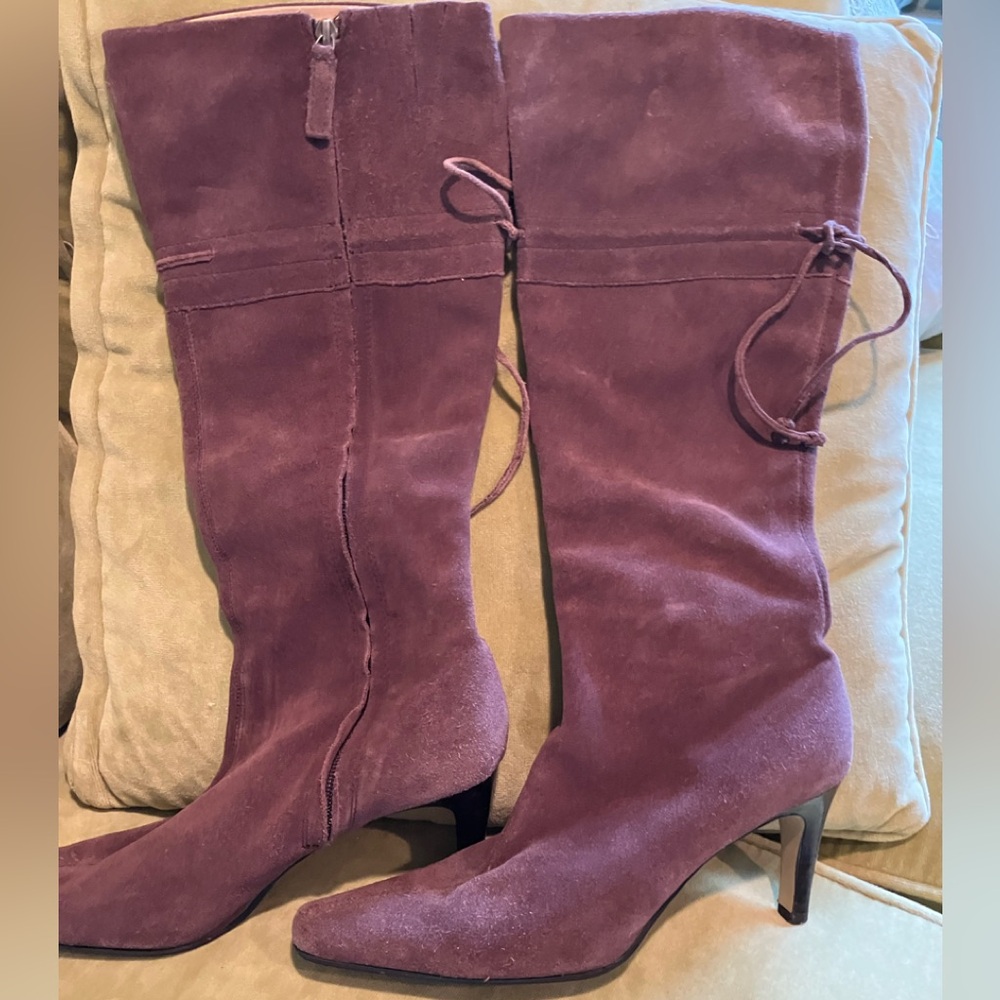 Women's Brown Suede Knee-High Boots